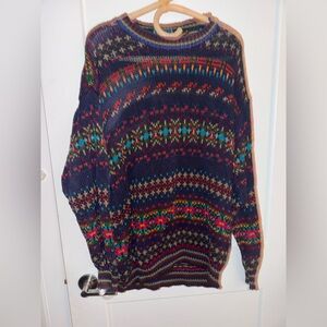 Vintage Woolrich Multi Color Sweater Size Large